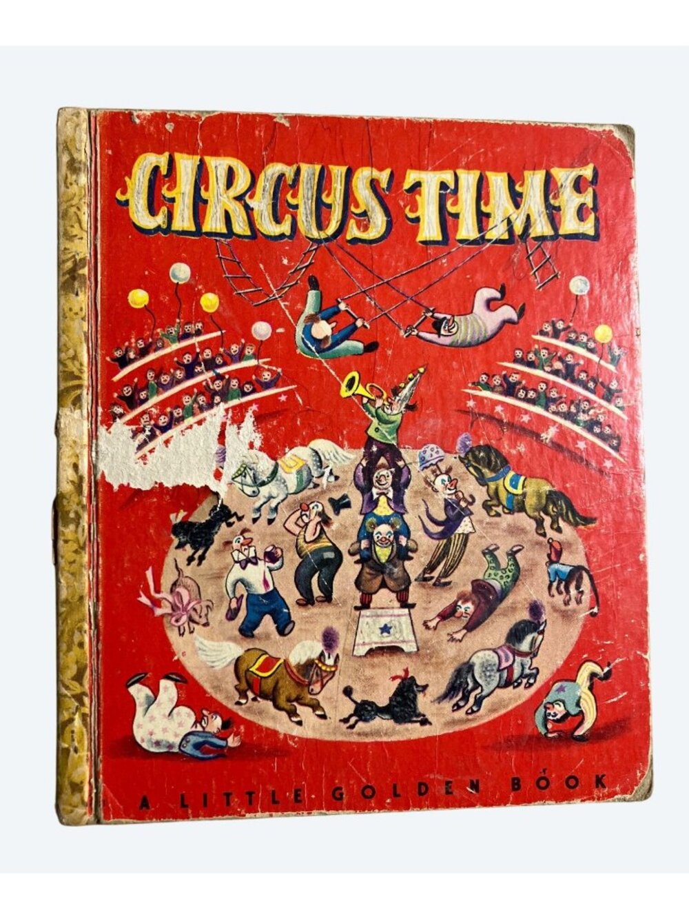 Circus Time Little Golden Book Vintage 1950s Simon & Schuster Childrens Hardcove